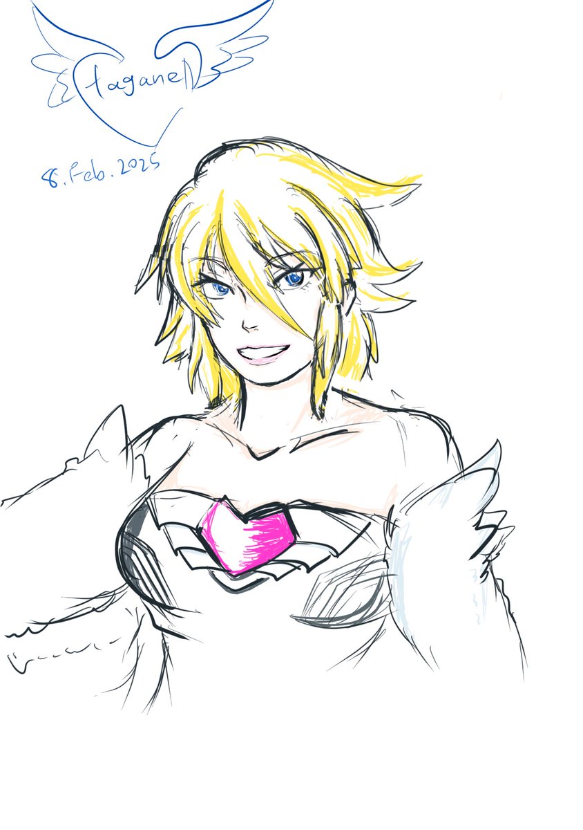 影になるよーなトコだけ色入れる系の塗り試してみる 