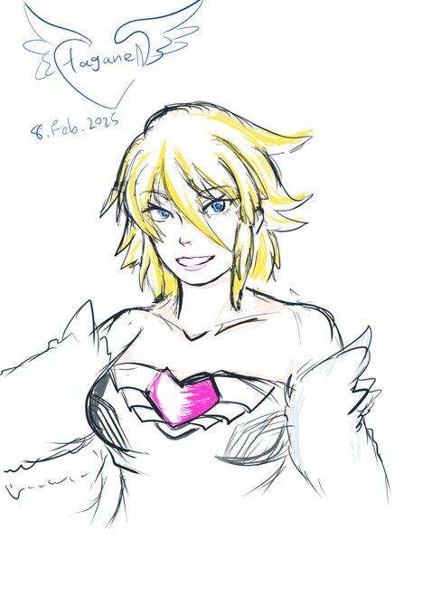 影になるよーなトコだけ色入れる系の塗り試してみる 