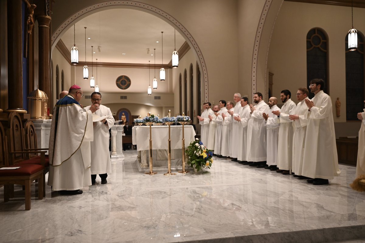 “Because you are specially called to this ministry you should strive to live more fully by the Lord’s sacrifice and to be molded more perfectly in its likeness.” 
-From the ritual of institution of acolyte

Institution to the ministry of acolyte 2025