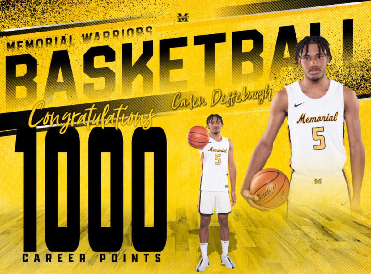 CONGRATS <a href="/21Caden21/">Caden Deffebaugh</a> on becoming only the fourth player in program history to eclipse the 1000 point mark!! Still more work to be done and more points to be scored. Congratulations and keep grinding. 📈📈📈📈📈
#BeGREAT
#ChasingGreatness