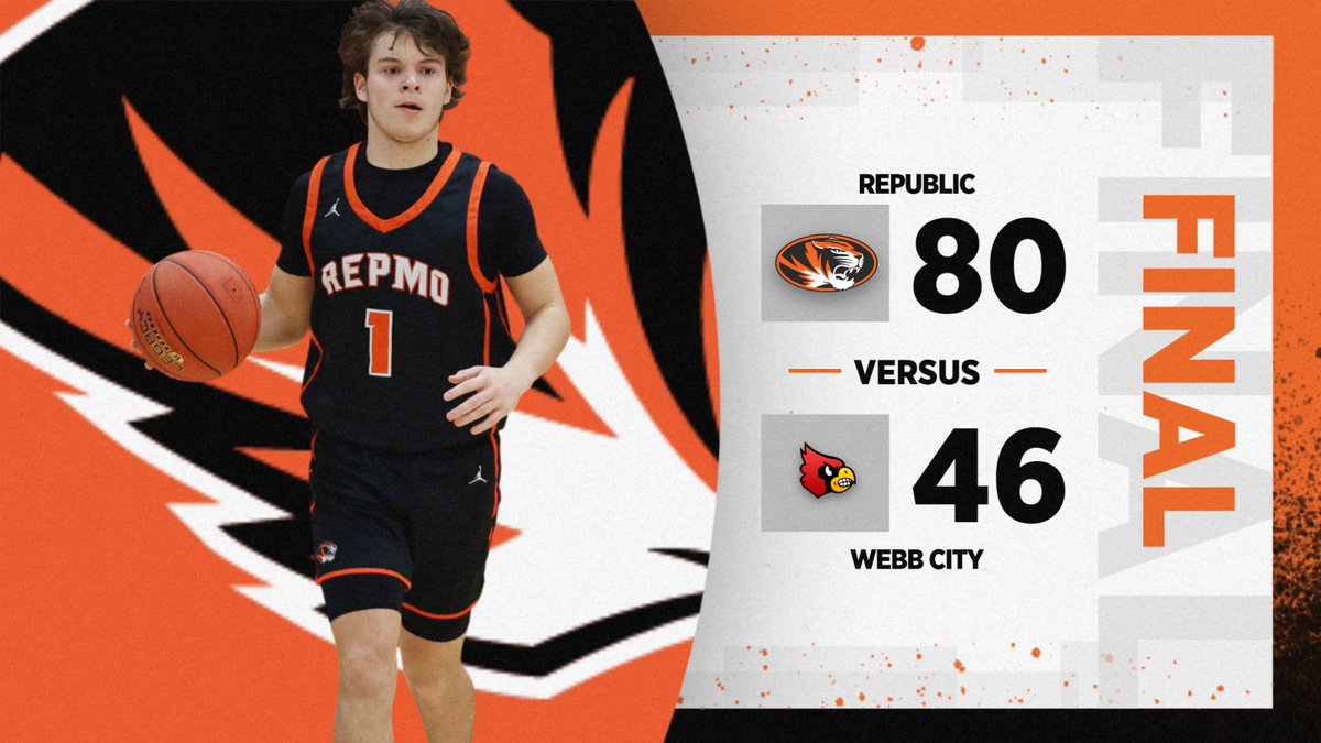 Republic picks up the big win over Webb City on courtwarming night. Tigers improve to 17-3 and 1-0 in the COC West.