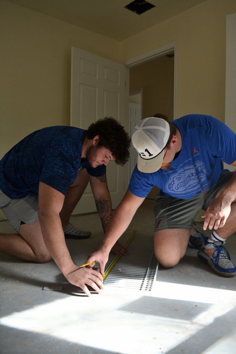 Had a great time with my teammates building homes with Alachua Habitat for Humanity. Join us on the worksite: alachuahabitat.org/volunteer <a href="/Fl_Victorious/">Florida Victorious</a> #FVFoundation