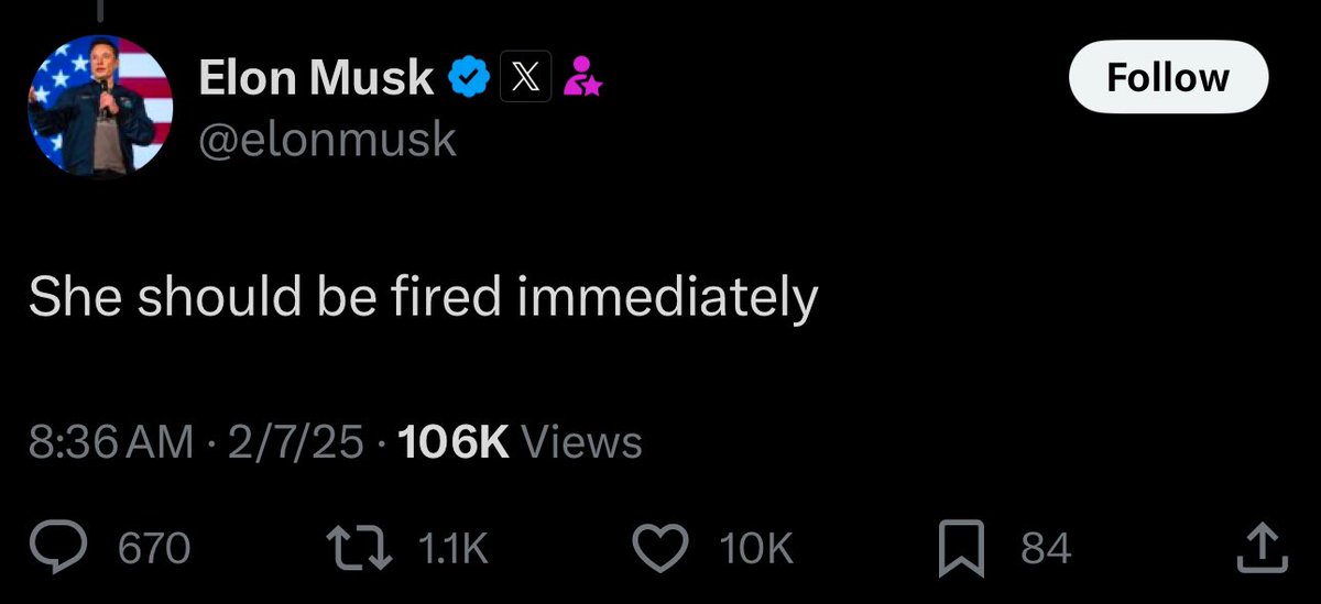 billybinion's tweet photo. Ah yes, Elon Musk, defender of a robust culture of free speech, advocating to his hundreds of millions of followers that a Wall Street Journal reporter should lose her job for…reporting the truth about a taxpayer-funded employee.

Can people please stop being such snowflakes? https://t.co/gmUt9utOaQ