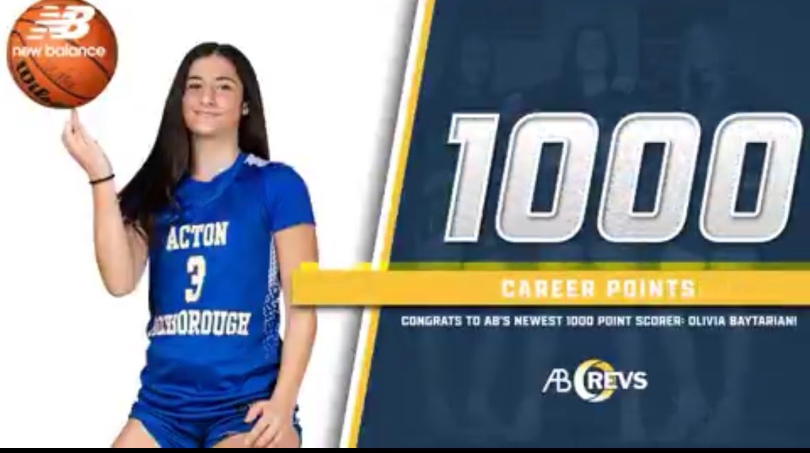 AB_Girlsā_Basketball (@abgirlsbball) on Twitter photo Olivia Baytarian reached the 1,000 career points milestone
AB 38 CRL 35 <a href="/TrevorHass/">Trevor Hass</a> <a href="/GlobeLars/">Craig Larson</a> <a href="/BostonHeraldHS/">Danny Ventura</a> <a href="/GlobeLars/">Craig Larson</a> <a href="/ethman43/">Ethan Fuller</a> <a href="/keith_pearson/">Keith Pearson</a> Olivia Baytarian reached the 1,000 career points milestone
AB 38 CRL 35 <a href="/TrevorHass/">Trevor Hass</a> <a href="/GlobeLars/">Craig Larson</a> <a href="/BostonHeraldHS/">Danny Ventura</a> <a href="/GlobeLars/">Craig Larson</a> <a href="/ethman43/">Ethan Fuller</a> <a href="/keith_pearson/">Keith Pearson</a>