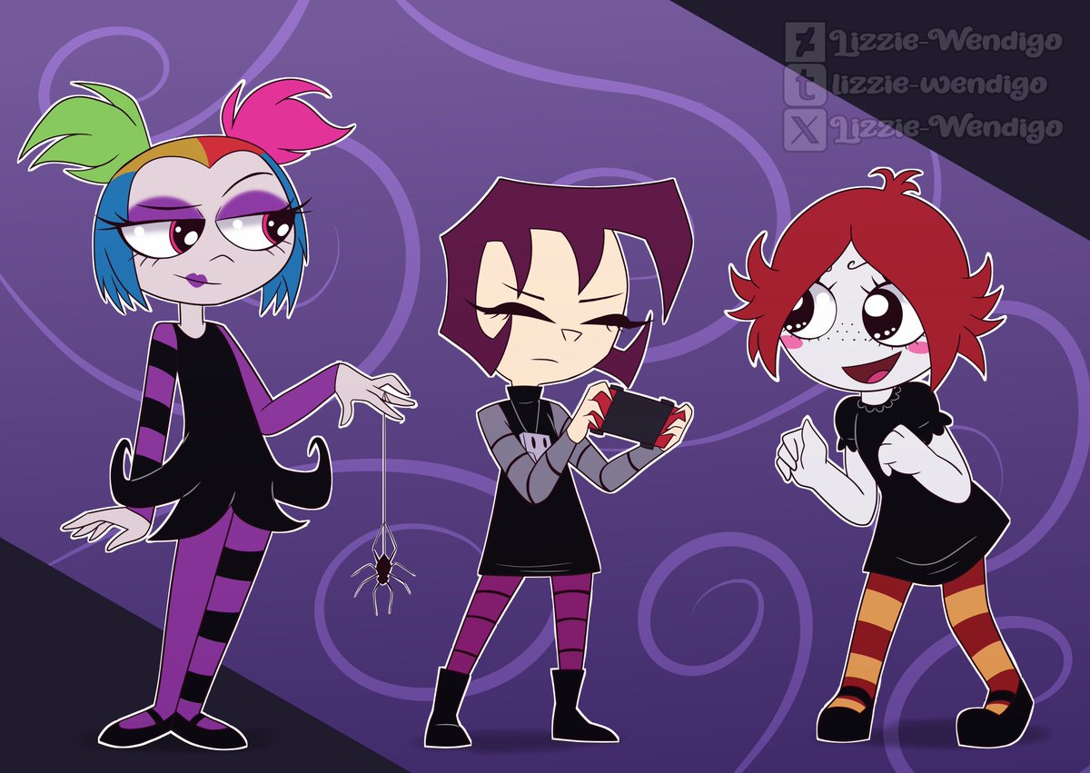 DamaWendigo's tweet photo. Mis chicas goticas favoritas: #Creepie, #Gazmembrane & #RubyGloom https://t.co/eEMKM9QFn7