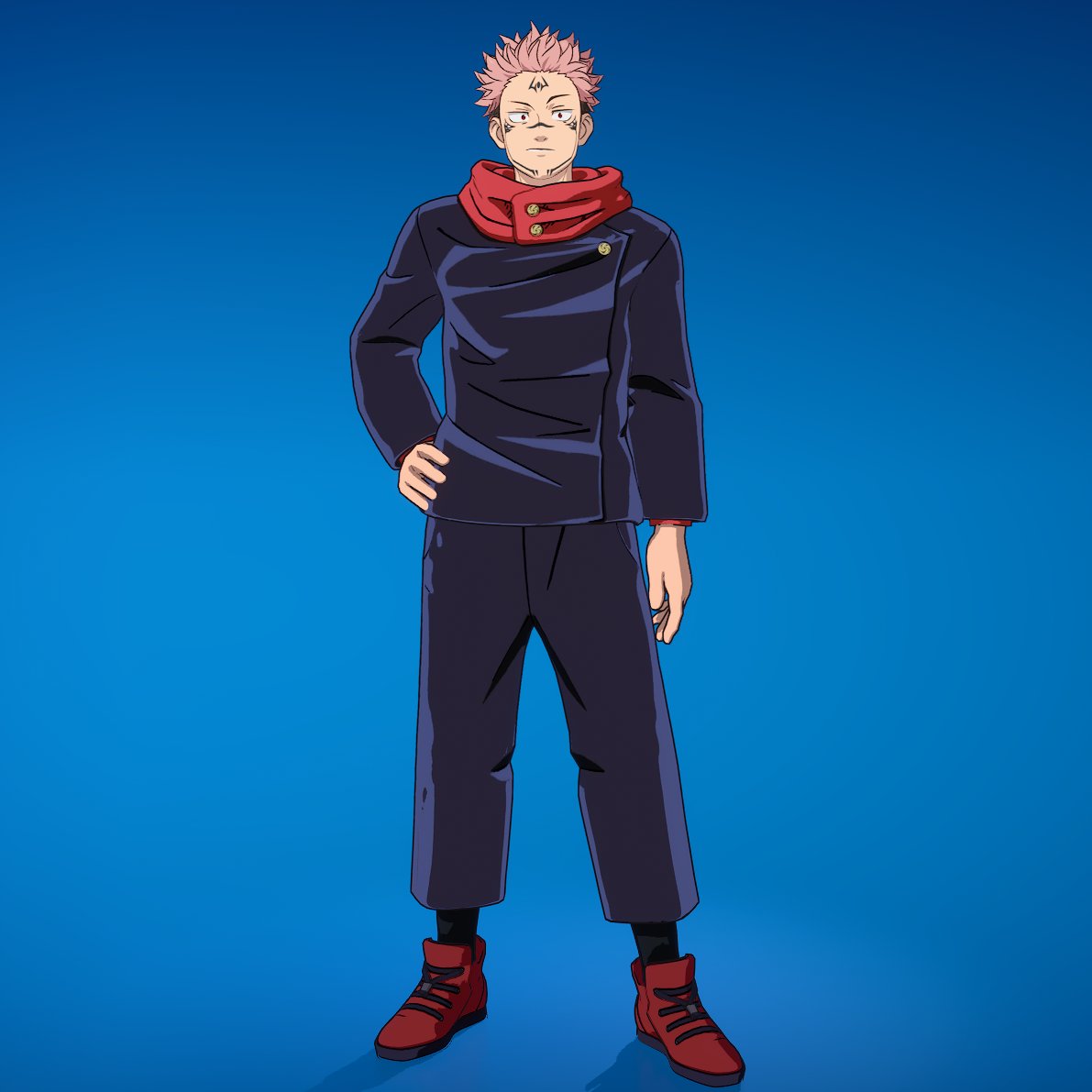 Shanyshdw's tweet photo. this is how the new Sukuna head model looks like on old Yuji skin btw https://t.co/1OhpITy2BW