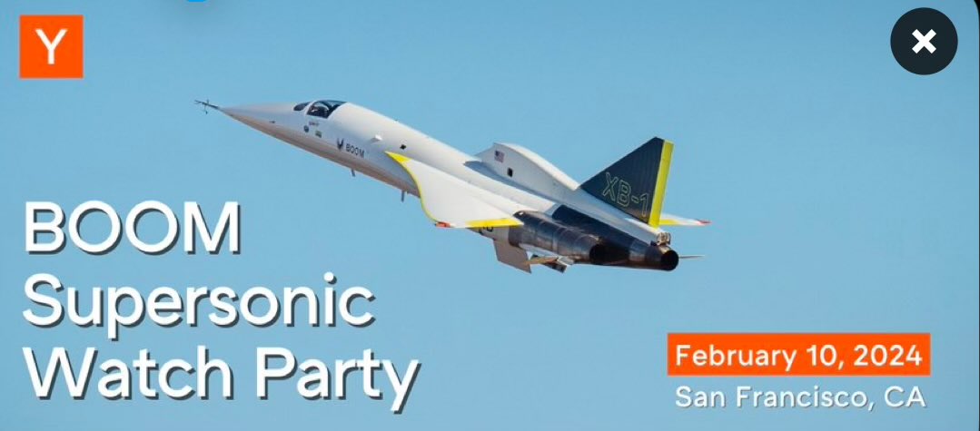 Blake Scholl 🛫 (@bscholl) on Twitter photo Our friends <a href="/ycombinator/">Y Combinator</a> are hosting an XB-1 launch party and Overture sim landing competition Monday. Space is limited but if you want to come register 👇 Our friends <a href="/ycombinator/">Y Combinator</a> are hosting an XB-1 launch party and Overture sim landing competition Monday. Space is limited but if you want to come register 👇