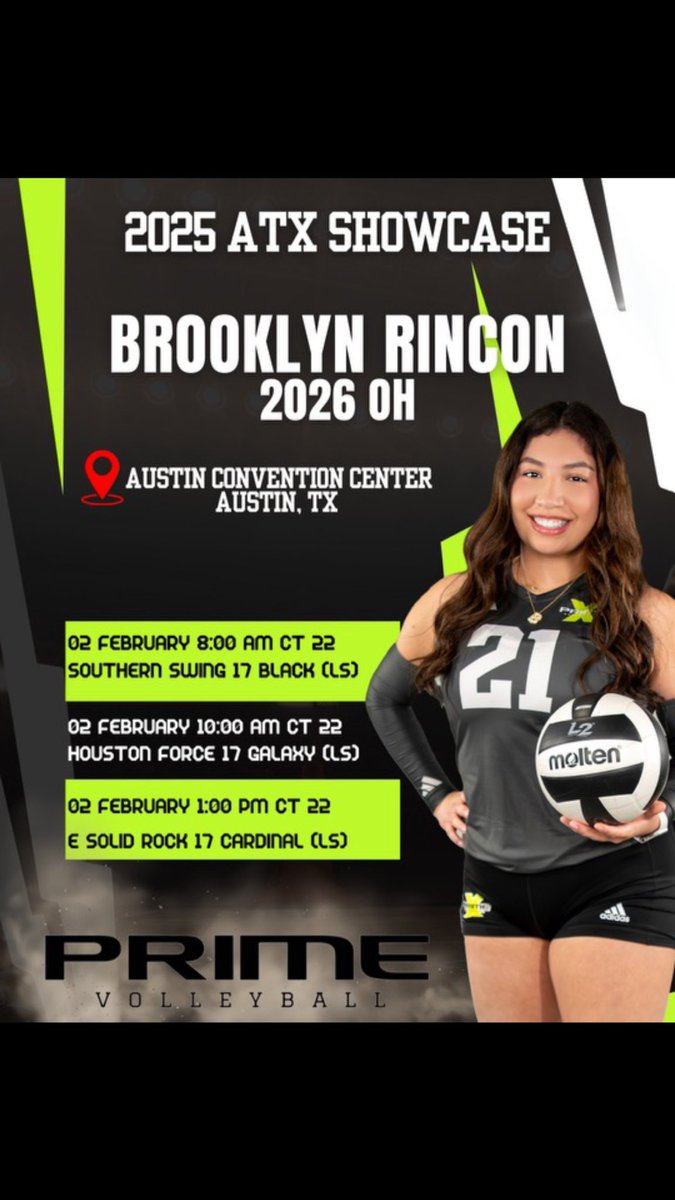 Ready for ATX Showcase💚💚 catch me on court 22🤩