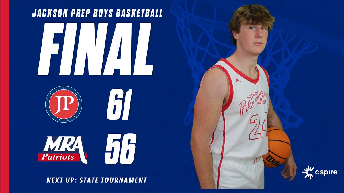 🔴 Prep: 61 (23-5, 8-2) 
⚪️ MRA: 56

🚙 ROAD WIN! The Patriots finish the regular season and enter the 6A state tournament as the #2 seed! 

📅 Next Game: Friday - 6A State Tournament 

#PrepFamily