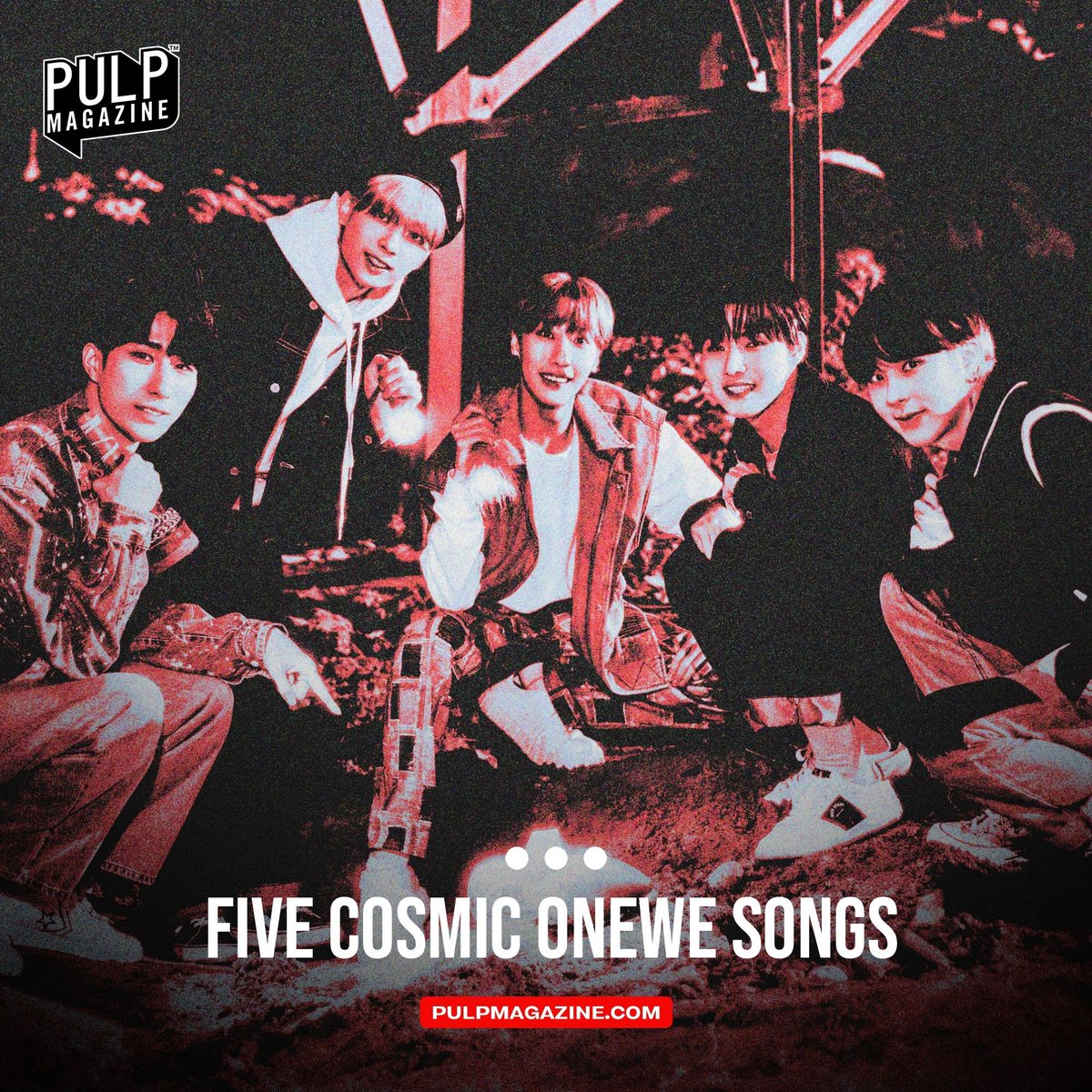 PULPMagazinePH's tweet photo. ONEWE is known for making music about the cosmos. Here are five of their hits that make us feel like we're floating in space when we listen to them.

READ: https://t.co/x0LvjfFRUL 

#ONEWE #Kpop #music #PULPMagazine @official_ONEWE https://t.co/uvOAe9m72l