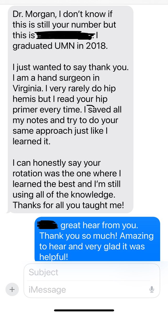 If anyone tries to tell you that working in a teaching hospital is a thankless job, don’t believe them. It’s pretty amazing.
#orthopedics