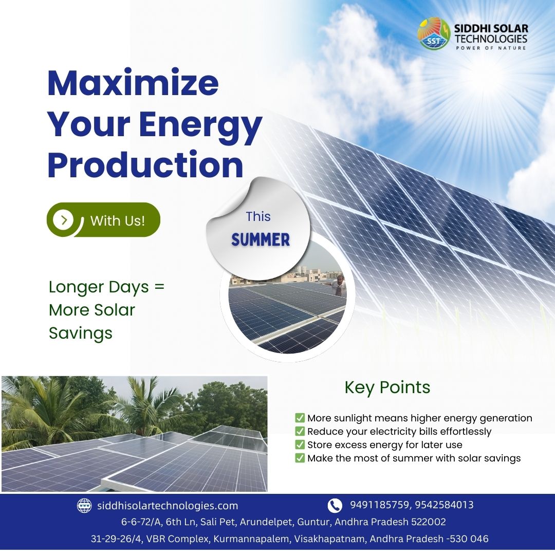 SiddhiSolar's tweet photo. 🌞 Longer Days = More Solar Savings! ⚡

#GoSolar #SolarSavings #RenewableEnergy  #SolarPower #SummerReady  #bestsolarcompany #siddhisolartechnologies #solarnearme #SolarBenefits #EcoFriendly #GreenEnergy #SolarPanels #SaveWithSolar #SunPower #SolarInvestment #LowerBills https://t.co/FjUeY9QIDN