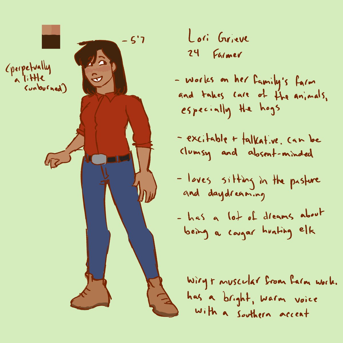 uppercasebread's tweet photo. references for ocs seth and lori https://t.co/6TfwabJc5a