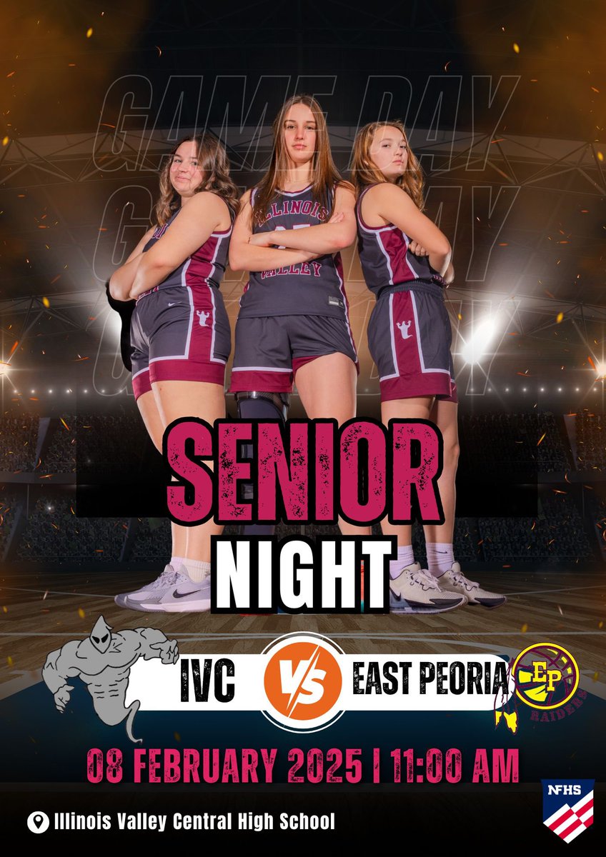 Home game and Senior Day tomorrow morning vs East Peoria.  Game time is 11am.

<a href="/boocrew321/">Boo Crew</a>