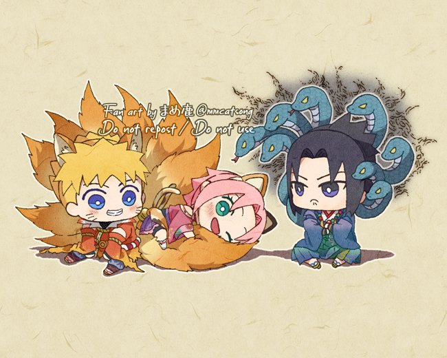 🐍🐱ぬい🍅🌸+🦊ぬい🍥