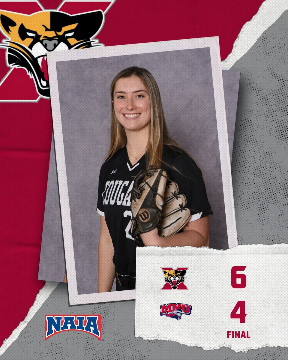 COUGARS WIN!!! Mallory O'Connor had 2️⃣ RBI, Kaitlyn Wright hit an RBI triple, Abbie Carr hit an RBI double, Haley Matlock had an RBI, Fiona Crane was 3/3 &amp; Payton Antkiewicz earned her 1st collegiate W in a 6-4 victory for <a href="/SXUsoftball/">SXU Softball</a>! #GoCougs🐾🥎 #WeAreSXU