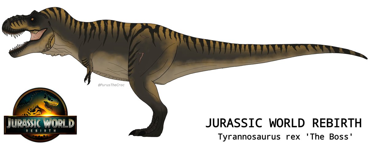My take on jurassic world rebirth's tyrannosaurus... The Boss!
Credits to TheRedRaptor for the buck trex base.

#JurassicWorldRebirth 
#JurassicWorld
#JurasickArt 
#Tyrannosaurus