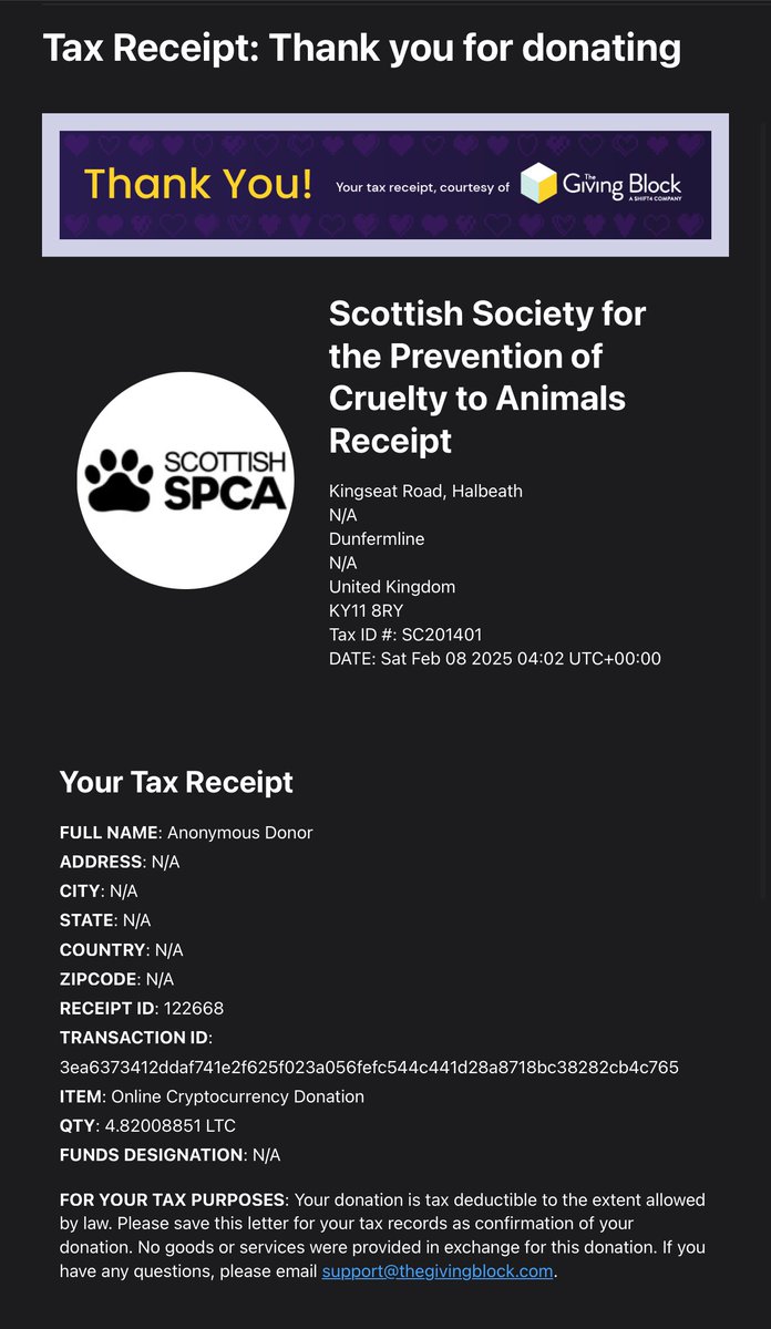 MeowcoinProject's tweet photo. Today we sent $500 over to @ScottishSPCA.

This money will help rehabilitate and feed animals. It will also help these animals find permanent homes.

Thanks to everyone who make this possible! We couldn’t do it without you guys.

#Meowcoin $MEWC $LTC https://t.co/rxPZ6ym70i