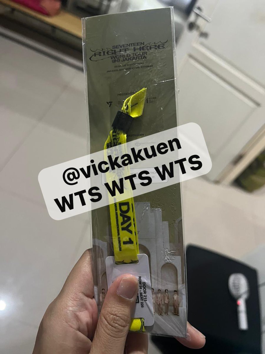 ‼️ WTS SVT RH Jakarta ‼️
Yellow North Day 1 
2.6 Juta (Nego)
Door 211, Row 50, Seat 220
COD di lokasi
Milik Pribadi ya #SVT_RIGHT_HERE_IN_JAKARTA #JualTiket #Yellow #North #Day1