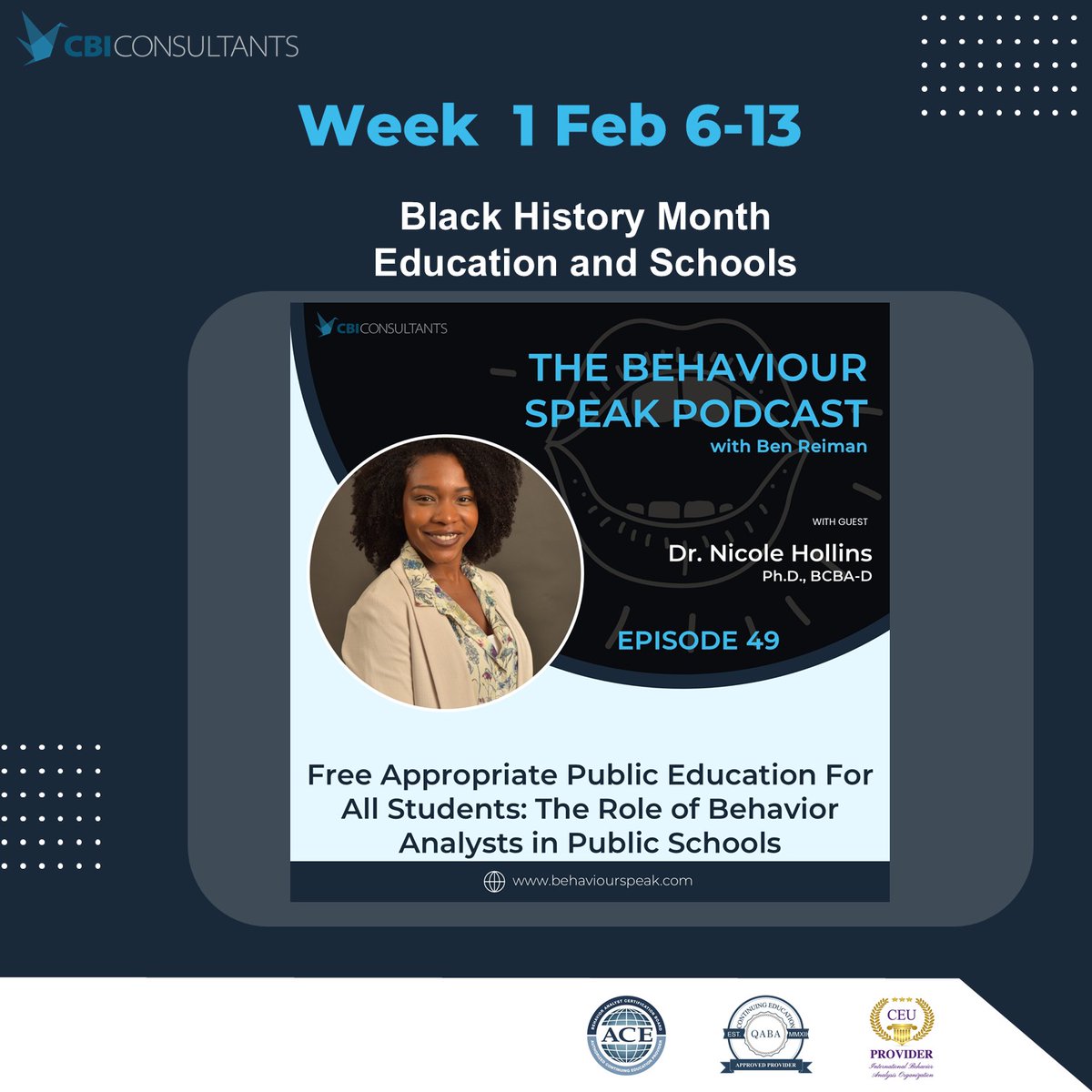 This month we are highlighting some of the Black guests Each week I’ll share clips from Black guests I've had the privilege of interviewing over the past 5 years
#blackbehavioranalyst #blackschoolpsychologist 
#blackhistorymonth#bhm2025 #blackcounselors

behaviourspeak.com/category/black…