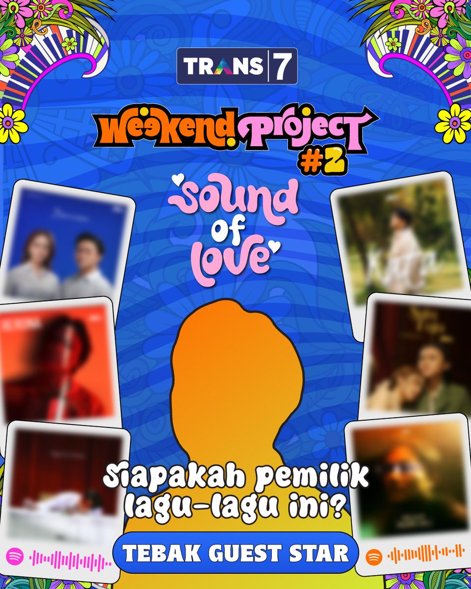 TRANS7's tweet image. Lagu-lagu dia gak pernah ada yang gagal 🤩 🎵 Jadi penasaran kann bakal bawain lagunya yang mana di #WeekendProject2 🎶

🗓️ Minggu, 23 Februari 2025
🎪 Senayan Park, Jakarta
FREE ENTRY! GRATIS!! Tinggal bawa badan aja~ 😎
#WeekendProjectTRANS7 #SoundOfLoveTRANS7