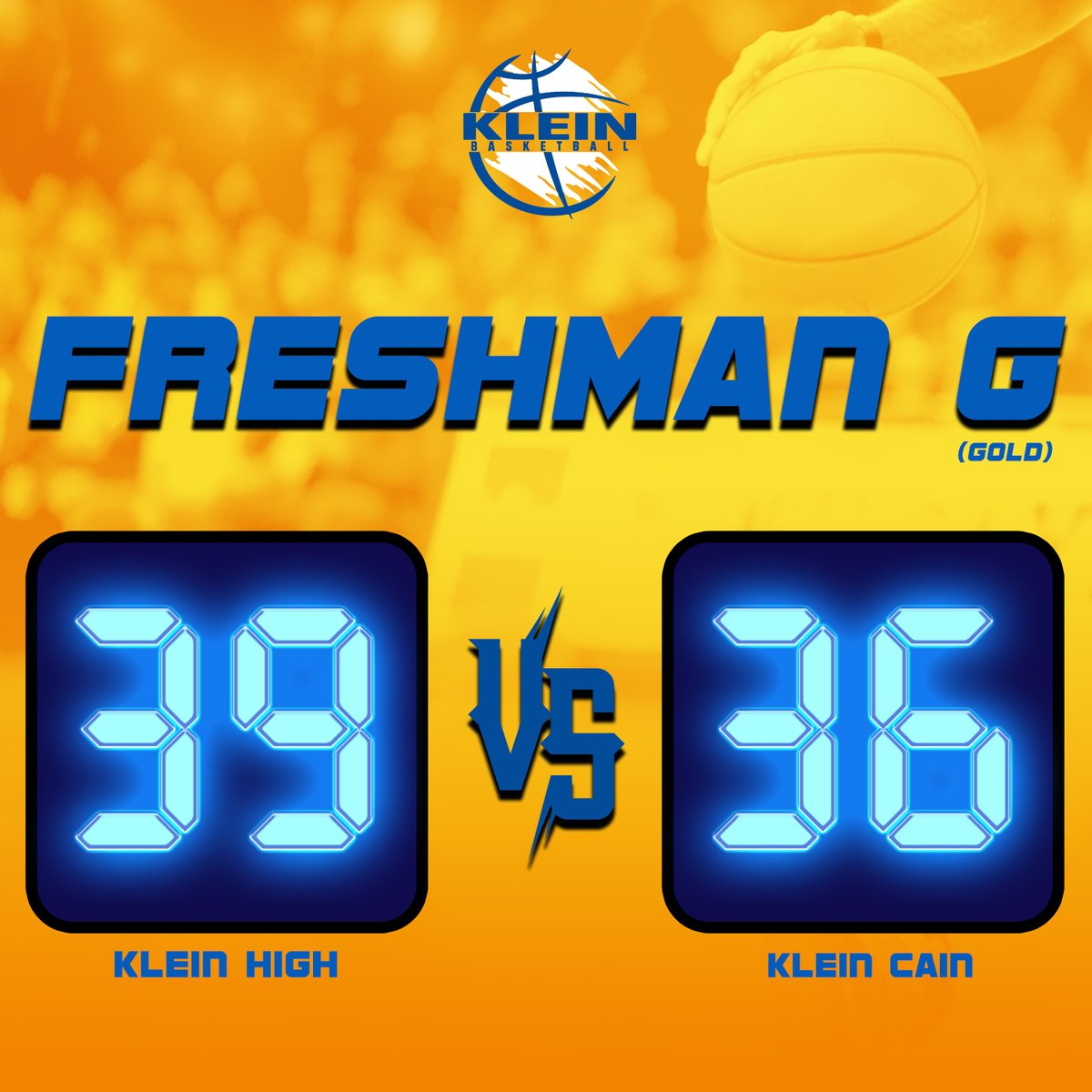kleinbearkatsbb's tweet photo. FRESHMAN GOLD DID IT! Cain was a tough opponent, but at the end of the day, our boys came out on top! Respect to you guys.
#toughgame #teamwork #NeverGiveUp
#highschoolsports #freshmanbasketball #kleinhighschool #kleinisd #highschoolbasketball #kleinbearkatbasketball https://t.co/ejMvEFZGkU