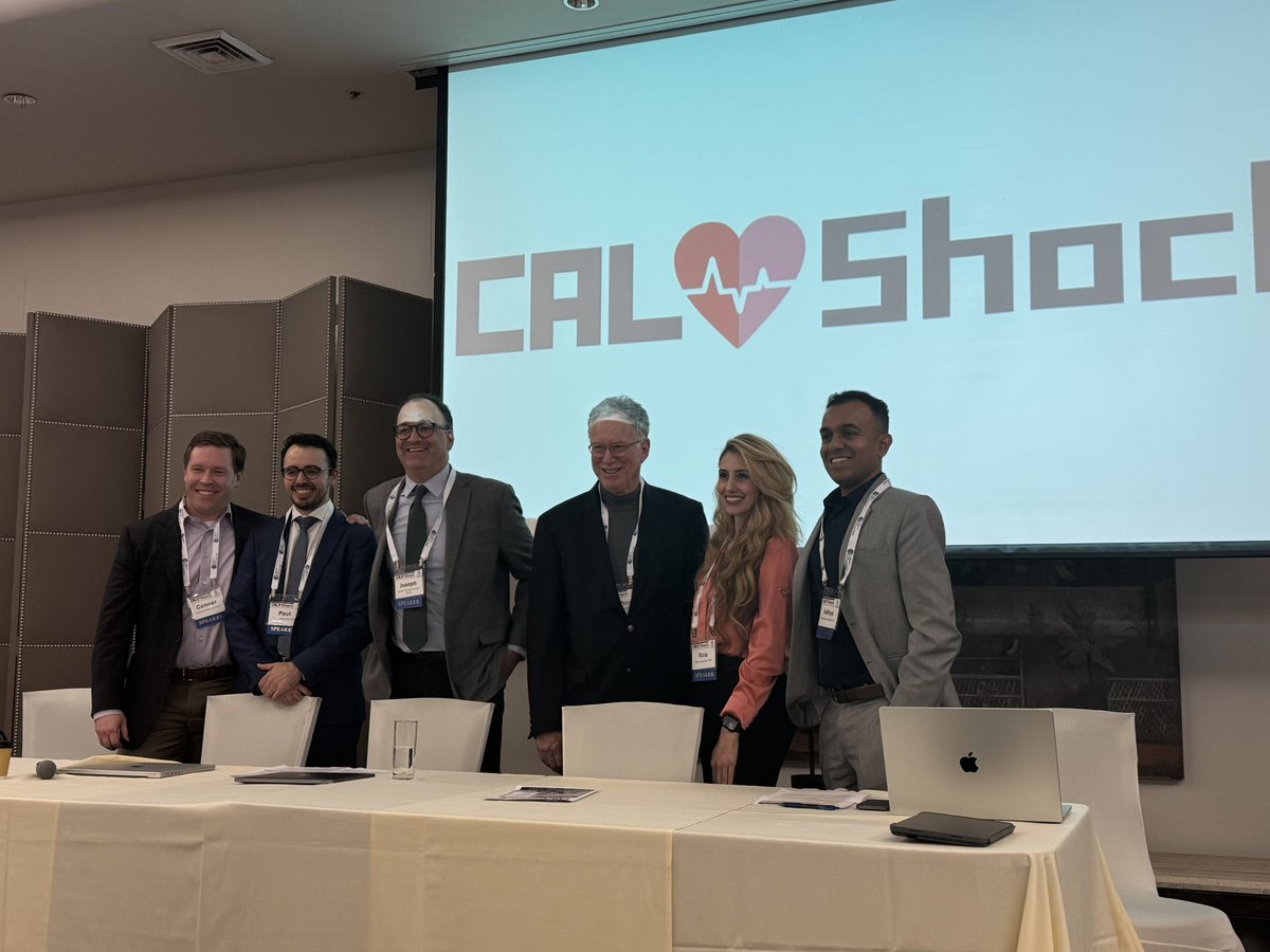 Harshith Chandrakumar (@harshithpriyan) on Twitter photo Very thankful for this team for putting together a great fellows course this year. A good initiative by <a href="/adityadoc1/">Aditya Bharadwaj</a> <a href="/RolaKhedrakiMD/">Rola Khedraki, MD, FACC</a> <a href="/ConnorObrienMD/">Connor O'Brien</a>
#Calshock #fellowscourse Very thankful for this team for putting together a great fellows course this year. A good initiative by <a href="/adityadoc1/">Aditya Bharadwaj</a> <a href="/RolaKhedrakiMD/">Rola Khedraki, MD, FACC</a> <a href="/ConnorObrienMD/">Connor O'Brien</a>
#Calshock #fellowscourse