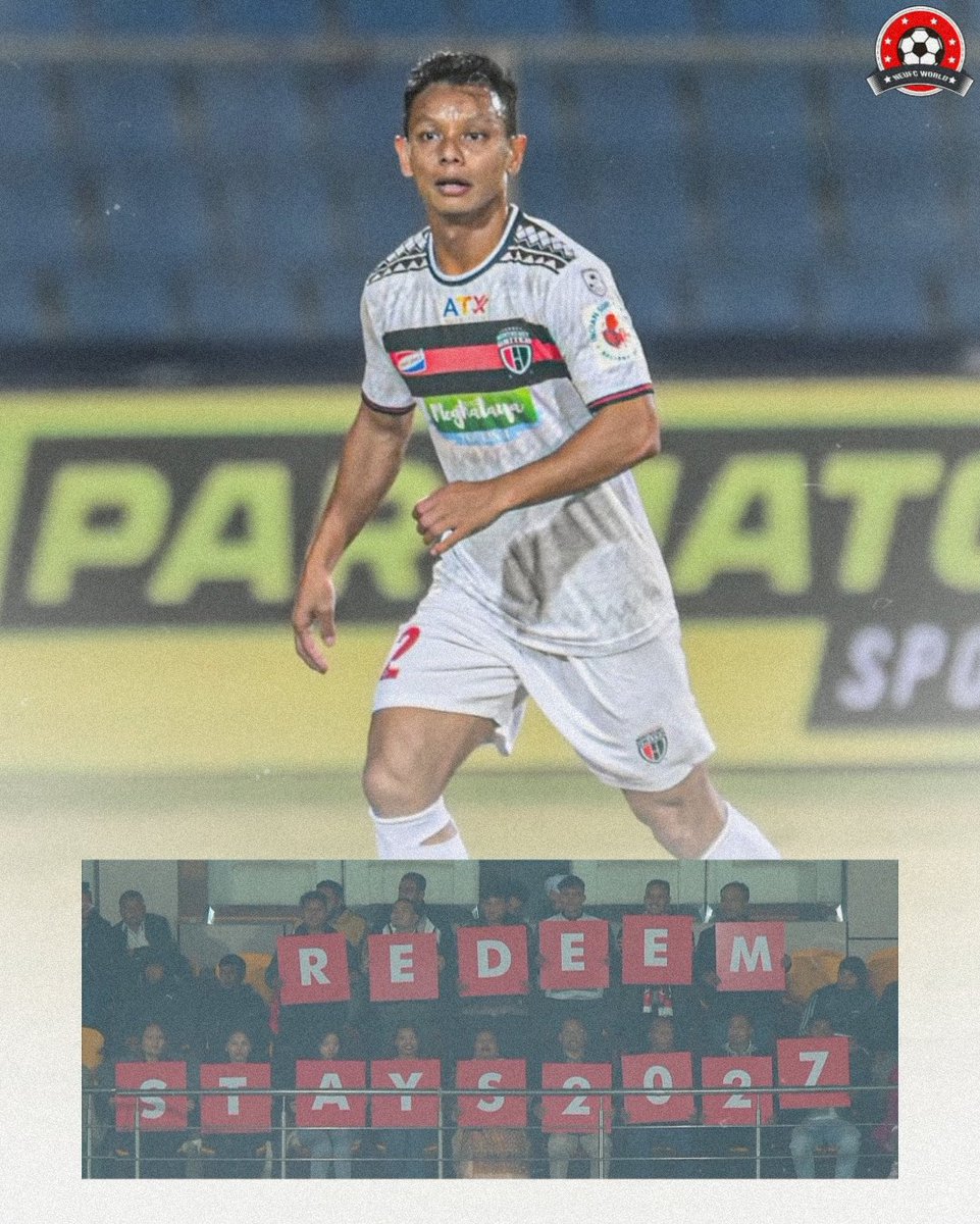 NeufcWorld's tweet photo. Tlang stays on! Redeem Tlang commits to the Highlanders till 2027!πβ€οΈ
#NEUFC #RedeemTlang #NortheastUnitedFC #Highlanders #IndianSuperLeague #IndianFootball #ContractExtension #Retained #Stayed https://t.co/JC7IcCvkWF