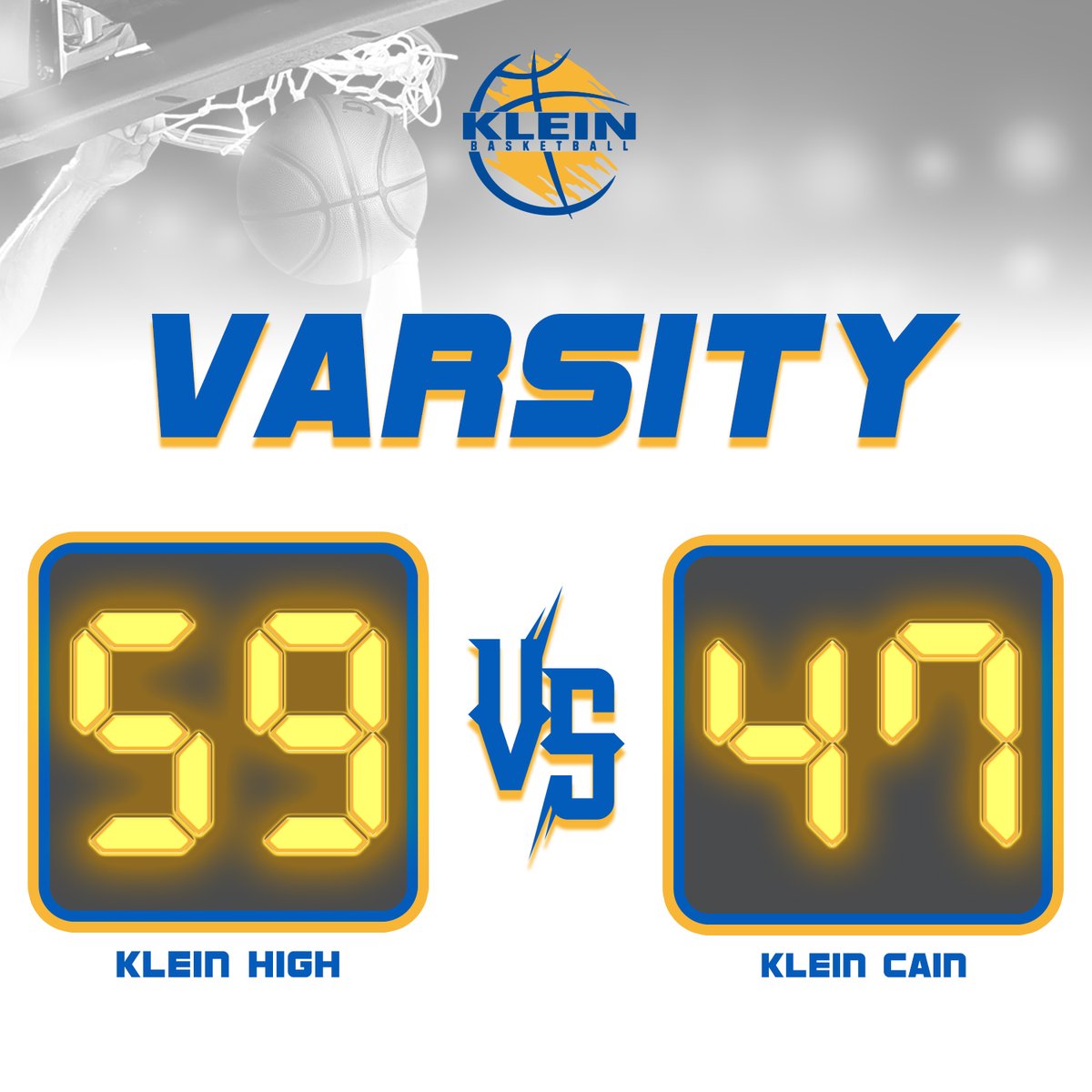 kleinbearkatsbb's tweet photo. It's RAINING buckets! โ๏ธ Varsity brought the storm and weathered the competition, taking home a 59-47 victory! The road to playoffs continues, and we're driving full speed ahead!
#RainingBuckets #DistrictChamps #Varistybasketball #kleinhighschool #kleinbearkatbasketball https://t.co/A6Kp2u2DCX