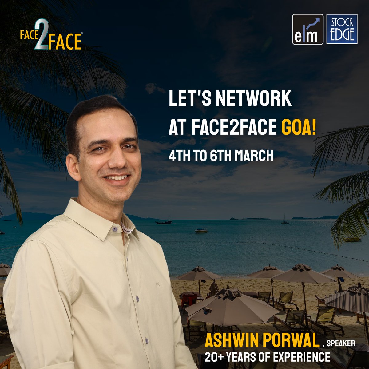 ashwinp3's tweet image. Excited to attend #Face2FaceGoa this March!
 Looking forward to learn, share, and network with fellow experts and attendees for whole three days.

Join us: elearnmarkets.com/goa

#LetsNetwork
@elearnmarkets @Face2Face_ELM @vivbajaj