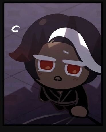 liIchoco's tweet image. silly small pin for a silly account idea i have. 

young dark choco cookie. 
toddler age, pre canon events.
very shy, looks up to his father heavily!

like + rt appreciated!