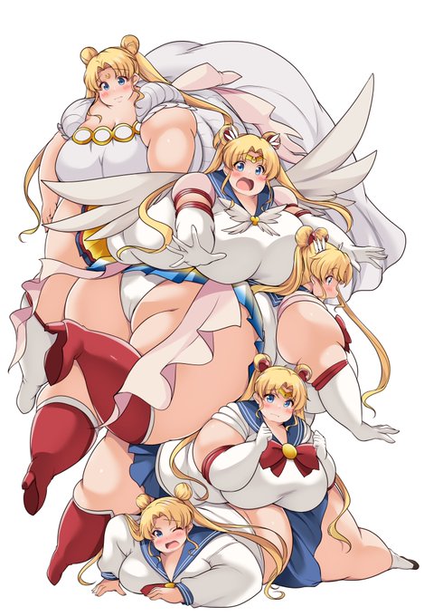 Commissionで描きました。
セラムンのうさぎ肉塔 