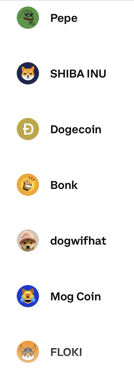 MetaCoast's tweet image. Just loaded up on some of my favorite #memecoins 🚀🏆 what one are you most bullish on !? 👇

$pepe
$mog
$shiba
$doge
$bonk
$dogwifhat
$floki