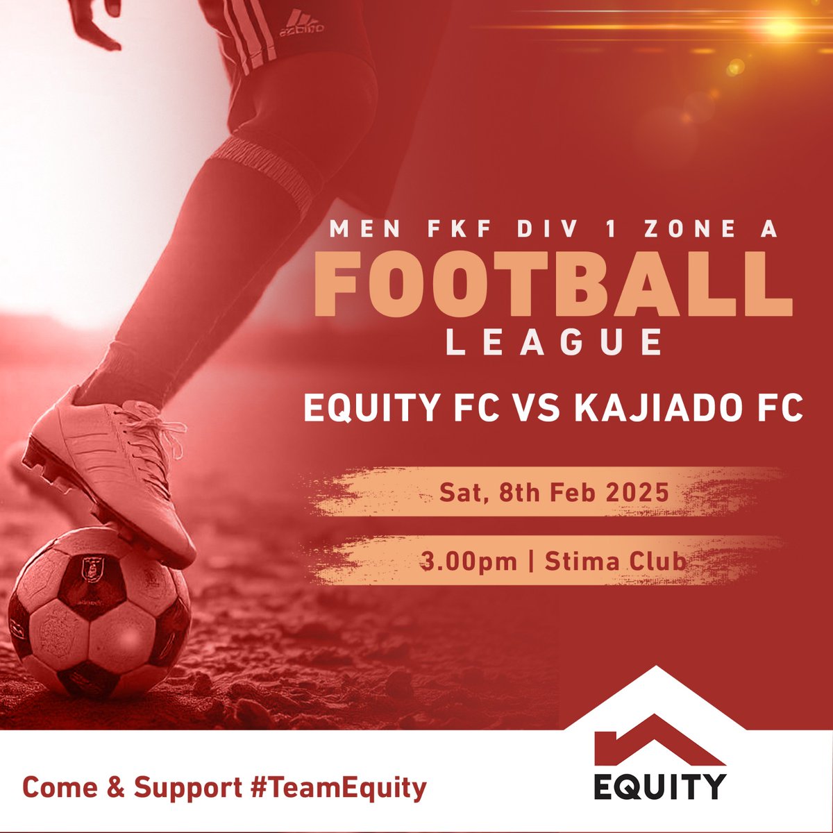 KeEquityBank's tweet photo. Walisema siku njema huonekana asubuhi. So kama umeona hii jua siku yako ni njema. On that note, tuonane kwa ground leo as we cheer #TeamEquity

#Football #Basketball #EquitySports https://t.co/UCnltfkrUV