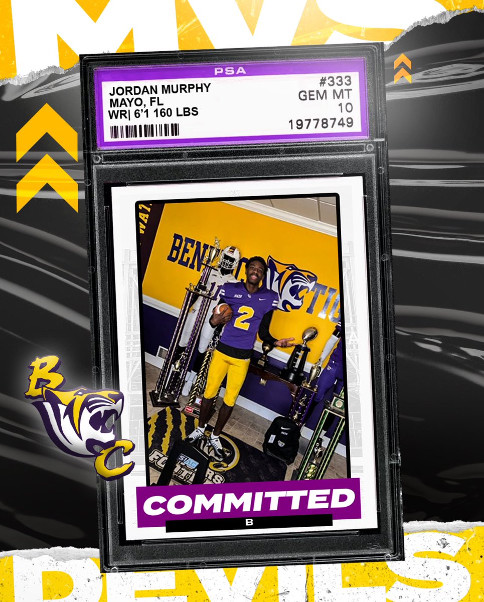 Jordan Murphy (@jbomurph1) on Twitter photo #AGTG After a long conversation with God and my parents i’m blessed to say i’m 1000% committed to Benedict College💜💛 #GoTigers <a href="/GoTigers_FB/">Benedict College Football</a> <a href="/CoachShake1k/">Shannon “Shake” Showers</a> <a href="/coachrdickerson/">Ron Dickerson Jr</a> <a href="/CoachEdwards11/">Marcus Edwards</a> <a href="/CoachJSand21k/">Jarrod Sanders Jr.</a> <a href="/CoachHolmes5/">Coach Paul Holmes</a> #AGTG After a long conversation with God and my parents i’m blessed to say i’m 1000% committed to Benedict College💜💛 #GoTigers <a href="/GoTigers_FB/">Benedict College Football</a> <a href="/CoachShake1k/">Shannon “Shake” Showers</a> <a href="/coachrdickerson/">Ron Dickerson Jr</a> <a href="/CoachEdwards11/">Marcus Edwards</a> <a href="/CoachJSand21k/">Jarrod Sanders Jr.</a> <a href="/CoachHolmes5/">Coach Paul Holmes</a>