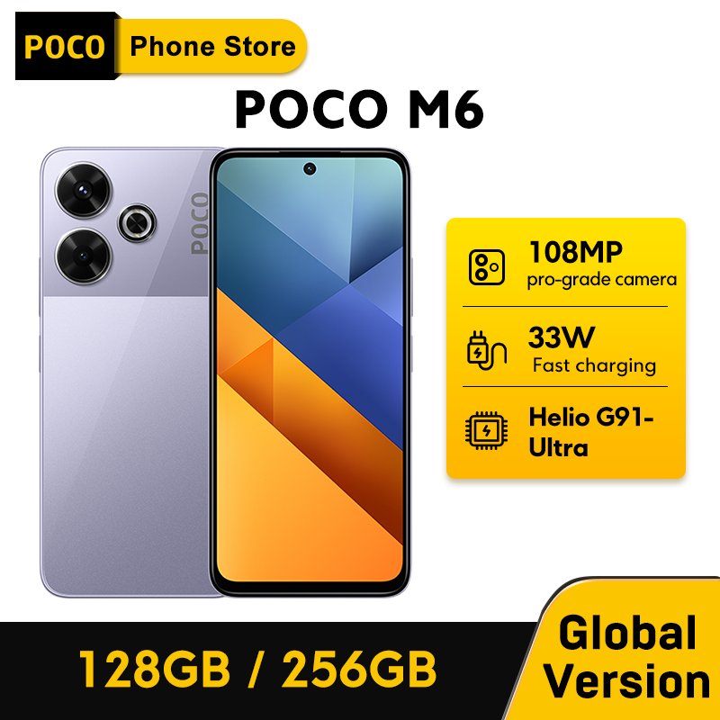 cleanse29's tweet photo. New POCO M6 Global Version Smartphone MediaTek Helio G91 Ultra 6.79'' 90Hz FHD+ Display 108MP Camera 33W Fast Charging  NFC
Price Now: USD 107.32 (Original price: USD 132.50,  19% off)
🔗Click &amp; Buy: https://t.co/45o3iKxPjd

#PocoM6, #POCO, #HighPerformance, #MobileTechnology https://t.co/6rCELRmHWZ