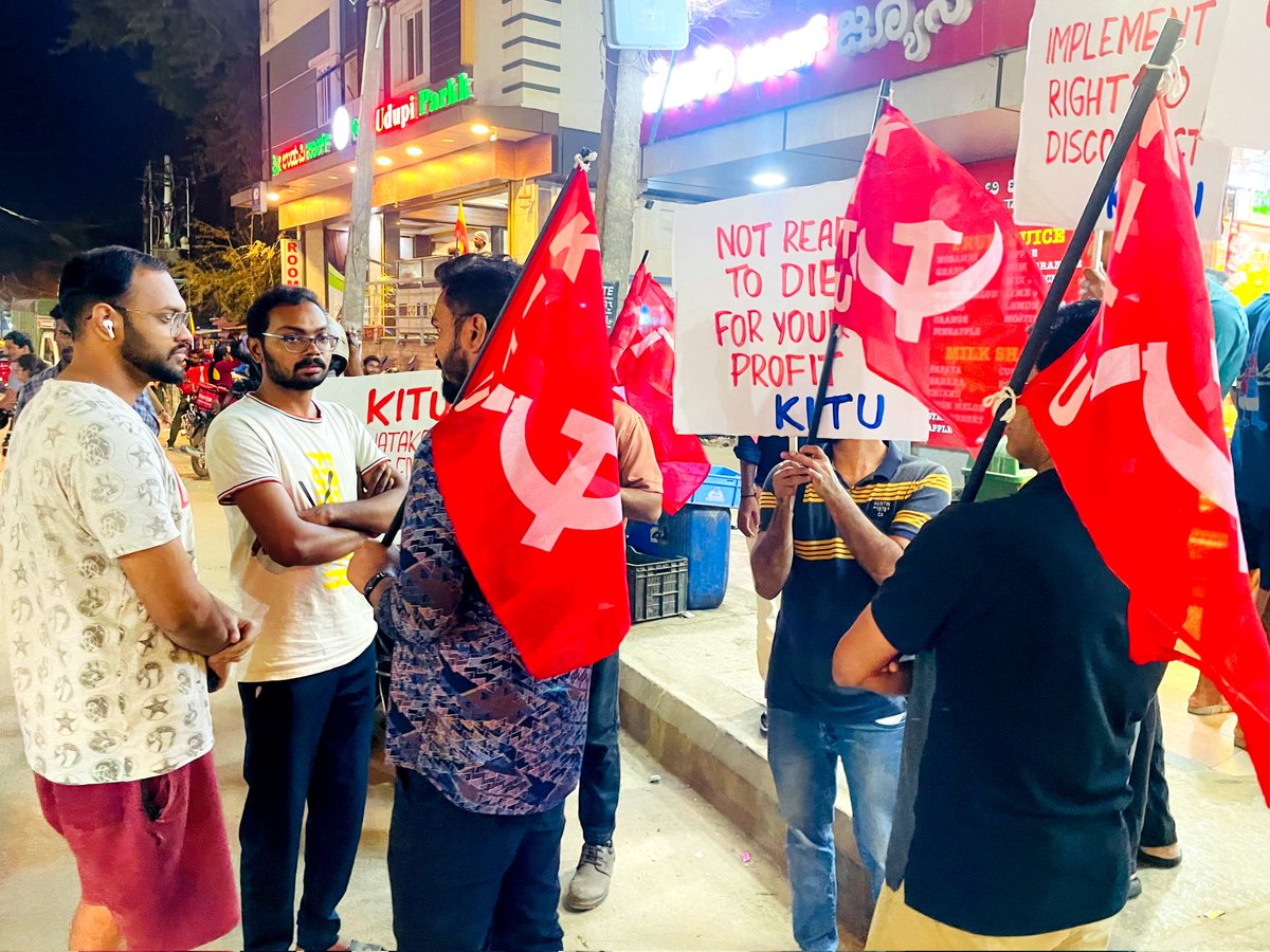 kitu_hq's tweet photo. KITU Campaign at Whitefield, Bangalore with the slogan: "A Healthy #WorkLifeBalance is Every Employee's Right." Karnataka State IT/ITeS Employees Union is organizing a 'Mass Gathering' at Freedom Park, on 9th March 2.30 PM. 

Join KITU
https://t.co/p2eWIrkVNP https://t.co/wgHigxP3WC