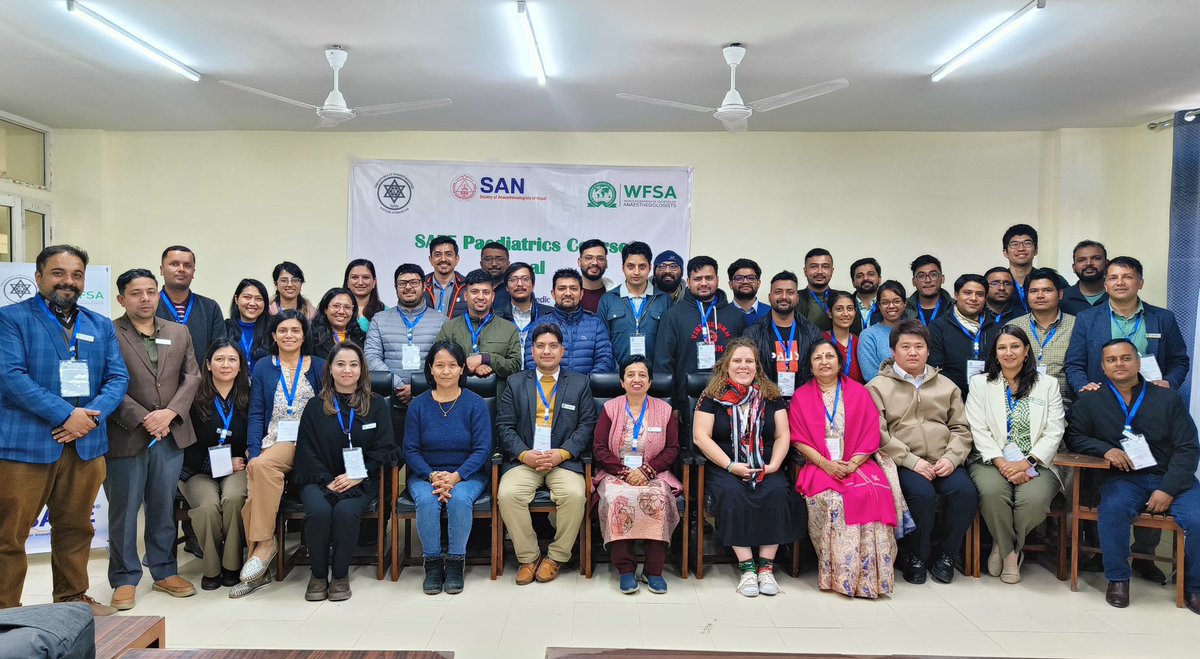 Joanna Thirsk πΏπ¦π¬π§ππ (@jawthrust) on Twitter photo 3 days of #SAFE Paeds complete in Nepal! π³π΅ The future is bright with this group of #SAFE providers and trainers. ΰ€§ΰ€¨ΰ₯ΰ€―ΰ€΅ΰ€Ύΰ€¦ Dhanyabad! <a href="/SAFE_courses/">Safer Anaesthesia from Education (SAFE)</a> <a href="/Assoc_Anaes/">Association of Anaesthetists</a> <a href="/wfsaorg/">WFSA</a> <a href="/DrUtsavAcharya1/">Dexmedetomidine, M.D.</a> <a href="/WCUMS2/">Parbesh Gyawali</a> <a href="/bashu_parajuli/">Bashu Dev Parajuli</a> <a href="/tu_information/">Tribhuvan University</a> <a href="/SAN_Anesthesia/">Society of Anesthesiologists of Nepal (SAN)</a> 3 days of #SAFE Paeds complete in Nepal! π³π΅ The future is bright with this group of #SAFE providers and trainers. ΰ€§ΰ€¨ΰ₯ΰ€―ΰ€΅ΰ€Ύΰ€¦ Dhanyabad! <a href="/SAFE_courses/">Safer Anaesthesia from Education (SAFE)</a> <a href="/Assoc_Anaes/">Association of Anaesthetists</a> <a href="/wfsaorg/">WFSA</a> <a href="/DrUtsavAcharya1/">Dexmedetomidine, M.D.</a> <a href="/WCUMS2/">Parbesh Gyawali</a> <a href="/bashu_parajuli/">Bashu Dev Parajuli</a> <a href="/tu_information/">Tribhuvan University</a> <a href="/SAN_Anesthesia/">Society of Anesthesiologists of Nepal (SAN)</a>