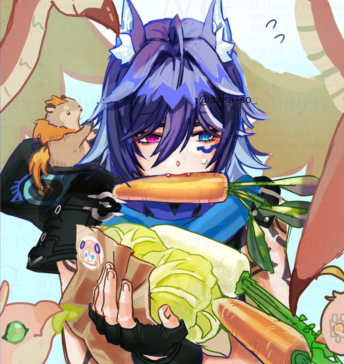 🐥"Ororon, give me some food!"
#Ororon  #Genshinlmpact