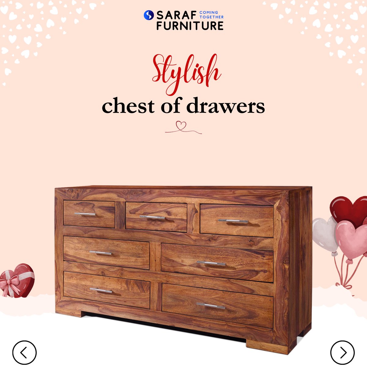 Saraffurniture's tweet image. A place for everything, and everything in its place. Keep your home organized with Sheesham wood storage solutions that are both beautiful and practical. 🏡
#OrganizedLiving #SheeshamStorage #DeclutterLife