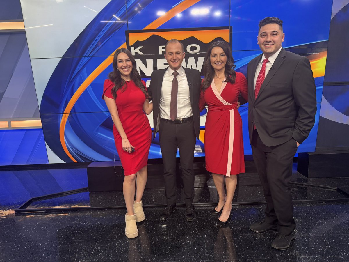 Cardiovascular disease is the #1 killer of women. That's why we are wearing red to raise awareness.
<a href="/ahanewmexico/">American Heart New Mexico</a> <a href="/GoRedForWomen/">GoRedforWomen</a>
#WearRedDay #NationalWearRedDay!❤️ <a href="/gburkNM/">Gabrielle Burkhart</a> <a href="/AnnPierret/">Ann Pierret</a> <a href="/gabe_krqe/">Gabe Chavez</a> <a href="/ApardoReports/">Annalisa Pardo</a> <a href="/granttosterudwx/">Grant Tosterud</a>