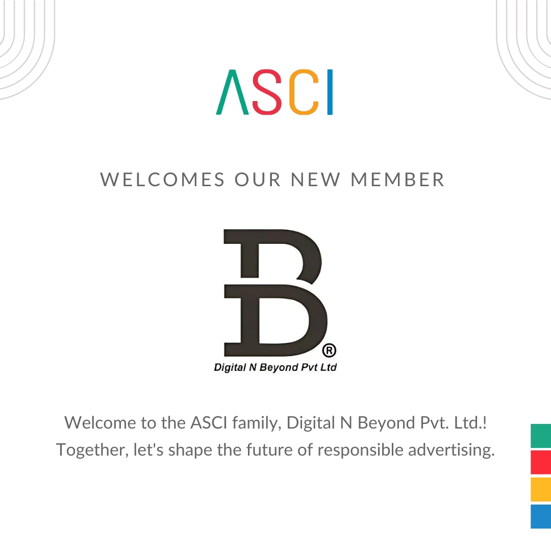 ascionline's tweet image. We welcome Digital N Beyond Private Limited to the ASCI family!

Digital N Beyond offers influencer marketing, social media marketing, and brand endorsement services. We appreciate their support for advertising self-regulation.

#ASCIMember #ResponsibleAdvertising #DigitalNBeyond