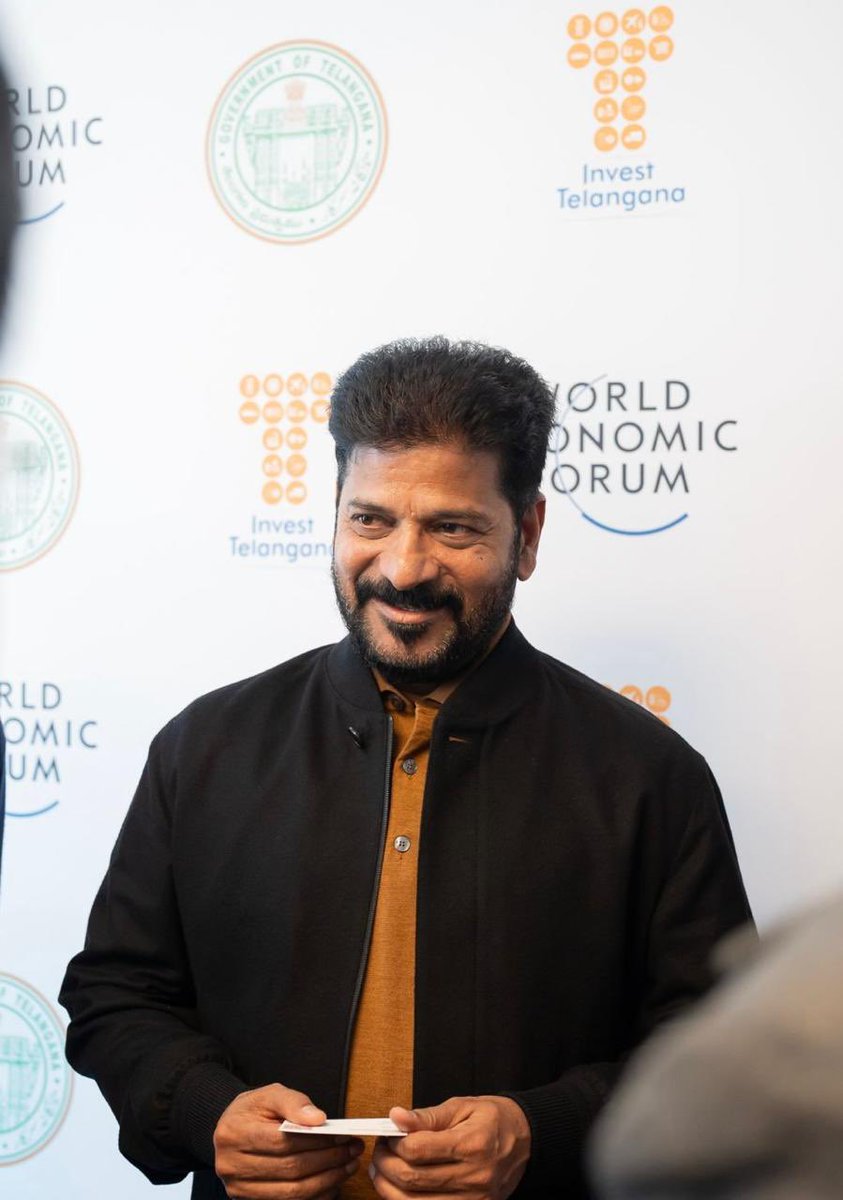 Immense gratitude to H.E. Mr. A. Revanth Reddy garu, Hon’ble Chief Minister of Telangana, for your visionary leadership at the #WEF2025! Your steadfast commitment to propelling Telangana towards a trillion-dollar economy is truly inspirational. Your strategic focus on clean