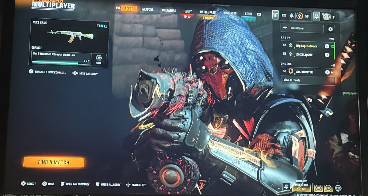 had2elevate's tweet photo. @blazebtc @AskPlayStation @PlayStation Me &amp; my brother on rn. But we were on before the outage , and it’s only putting us in lobby’s with Xbox and PC players rn, once in a few matches I’ll catch another PlayStation player https://t.co/mTchsbX81m