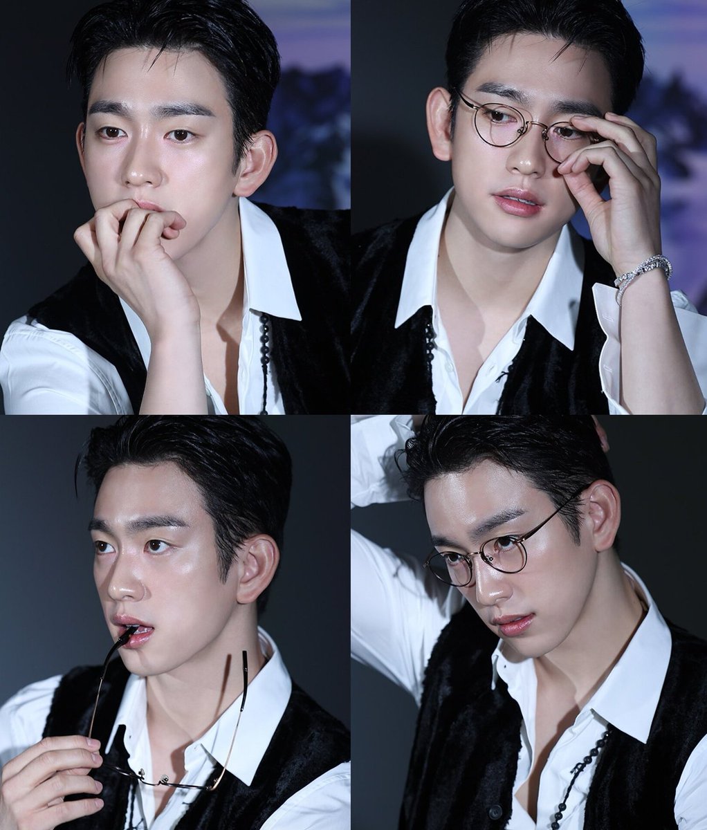 jinyoung with glasses !!
