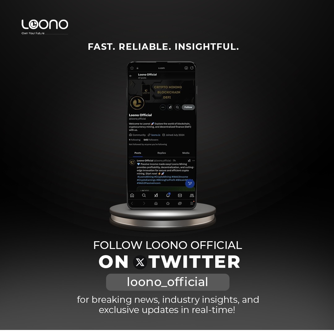 loono_official's tweet photo. ๐ Fast. Reliable. Insightful. Stay ahead of the game! Follow @loono_official for breaking news, industry insights, and real-time crypto updates. Don't miss out! ๐ฅ
#LoonoOfficial #CryptoMining #PassiveIncome #EarnCrypto #LuncMining #SmartMining #CryptoWealth #CryptoRevolution https://t.co/zXymzidOy0