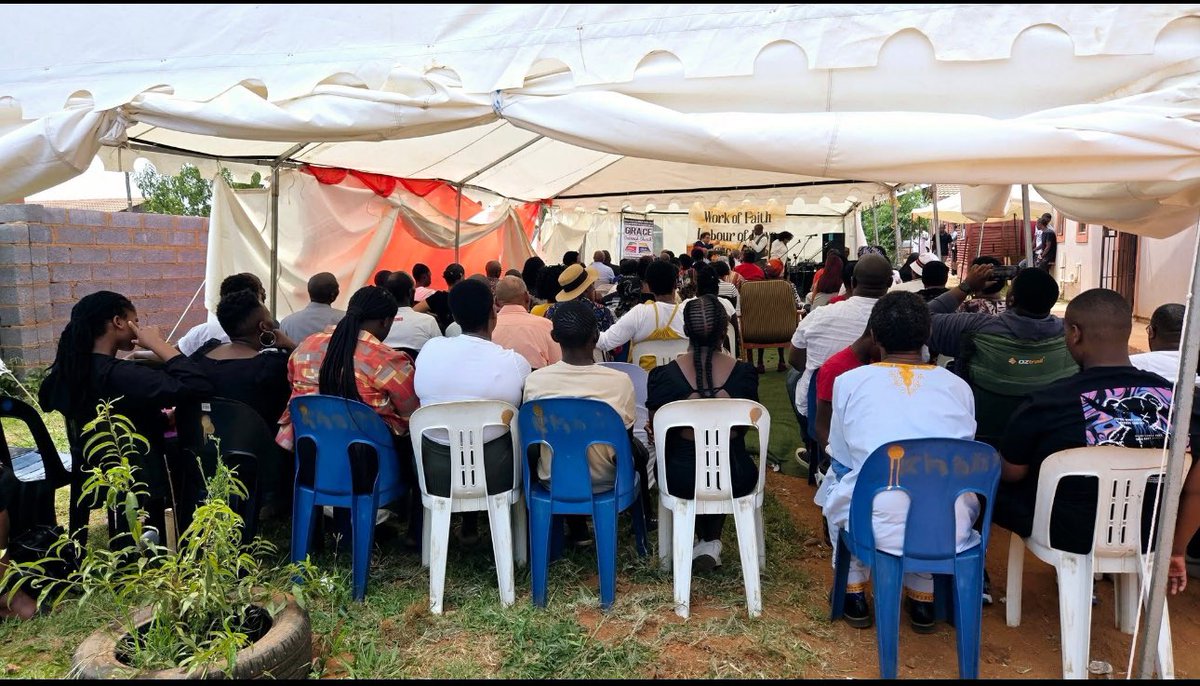 DeanPadayhag's tweet photo. It has been a long day, but we are grateful for the success of the 6th Anniversary of Grace Outreach Ministry in South Africa (GOMSA) and the launching program for Grace Outreach Church in Lehae, located in the Gauteng province. Close to 150 people attended the event. Some highlights of the special occasion included preaching the Word, renewing certificates for the workers, presenting honorary medals to previous graduates, and giving Bibles to the educators and staff of GTEAMS. The launch of Grace Outreach Church Lehae was another significant moment. It was also a pleasure to reconnect with many friends, many of whom are the fruits of our labor. Lunch was served to everyone after the celebration.
After the service, we printed more books and lessons for GTEAMS.
