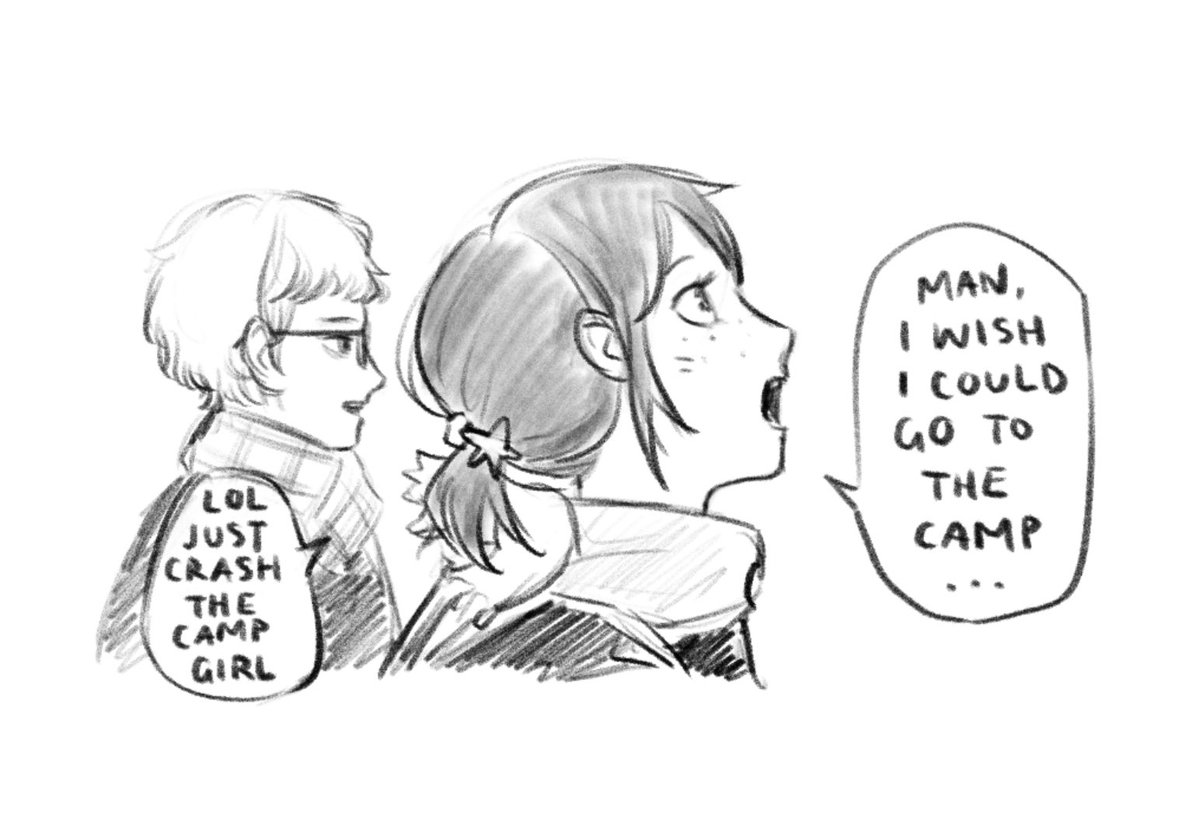 qiulovy's tweet photo. just crash the camp girl #yurikyuu #tsukkiyama https://t.co/P2hmxPbBGp