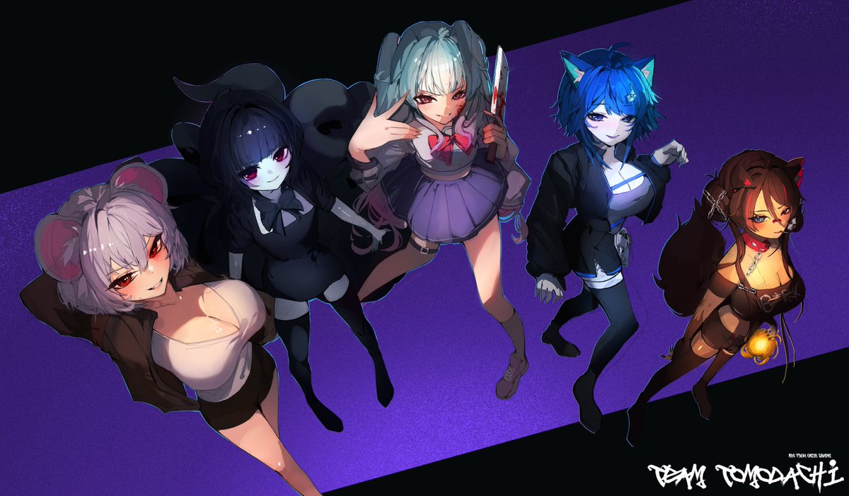 K4izerz's tweet photo. i wish i see this collab one day (TEAM TOMODACHI)#pockyllustry+#embArt+#cvnkaART+#shoozki+@chocojax (art) https://t.co/bVl6IgAgDG