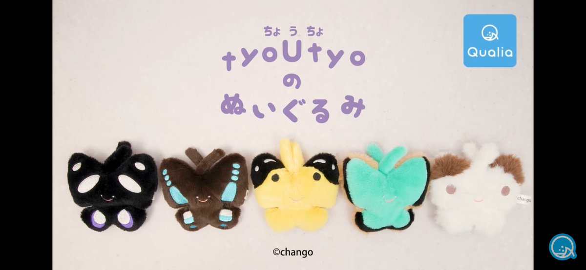 🌟お知らせ🌟
Qualia(<a href="/qualia45/">小川勇矢</a> )様より販売のカプセルトイ「tyoUtyoのぬいぐるみ」の発売日が決定しました！

✴︎2025年2月14日（金）順次発売予定✴︎

約1週間後！バレンタインですね♡
みんなカレンダーやリマインダーに「tyoUtyoガチャ発売日」と登録しましょ🦋
販売店舗情報はもう少しお待ちを